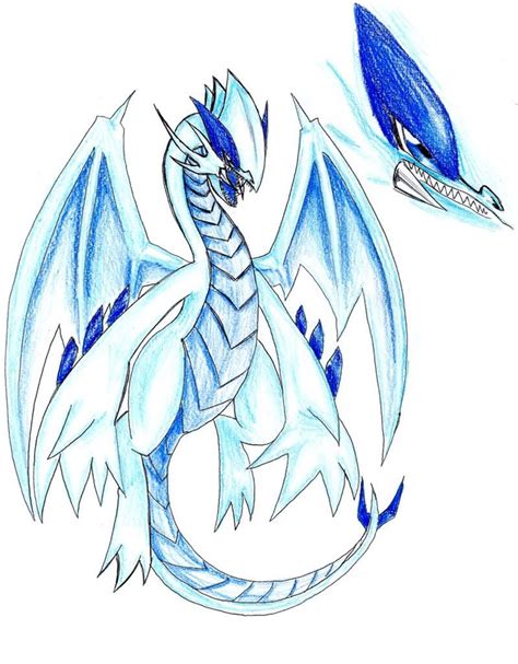 blue and white dragon pokemon.